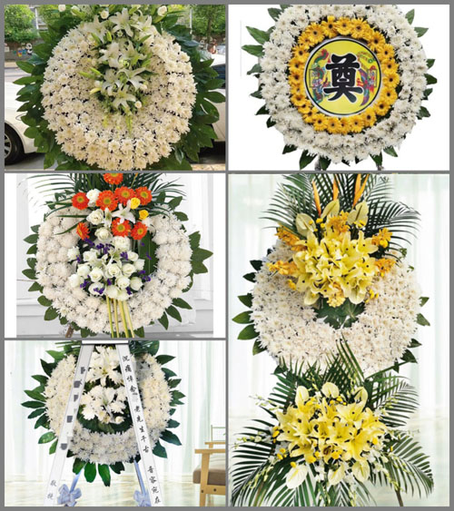 江苏扬州邗江区双桥街道花圈速递